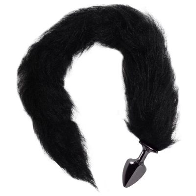 Plug Anal em Metal Onix com Rabo Longo Preto - Hard 8 15133070635 ha116pp 03