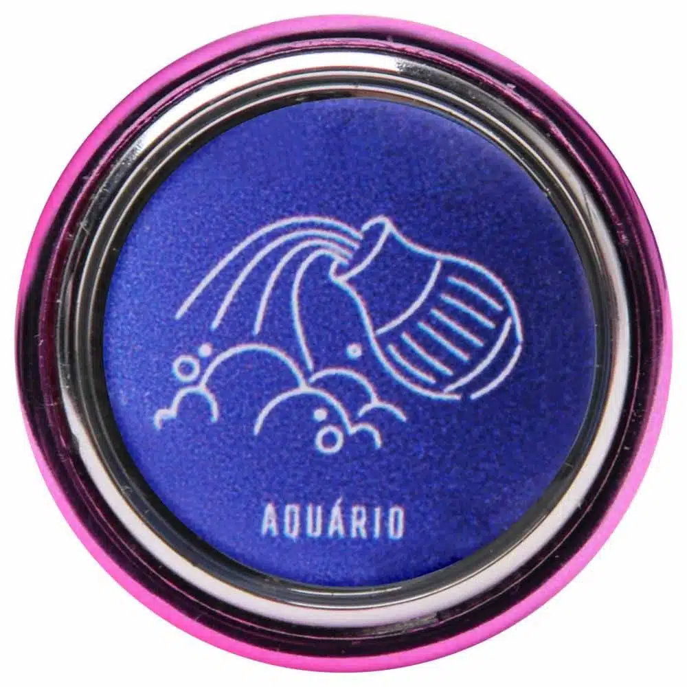 Plug anal M Rosa linha de metal signos hard  Imagem 5