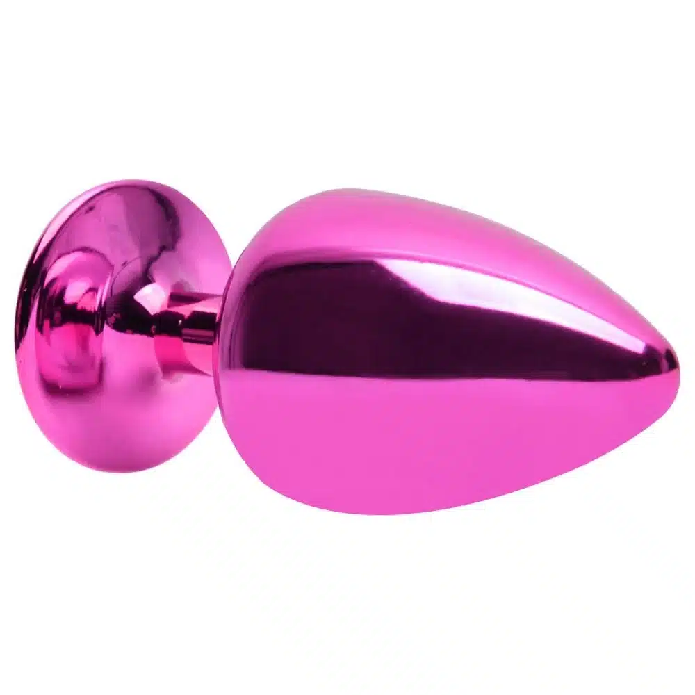 Plug anal M Rosa linha de metal signos hard  Imagem 7