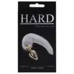 Plug Anal em Metal Azul com Rabo Longo Rosa - Hard - Imagem 5