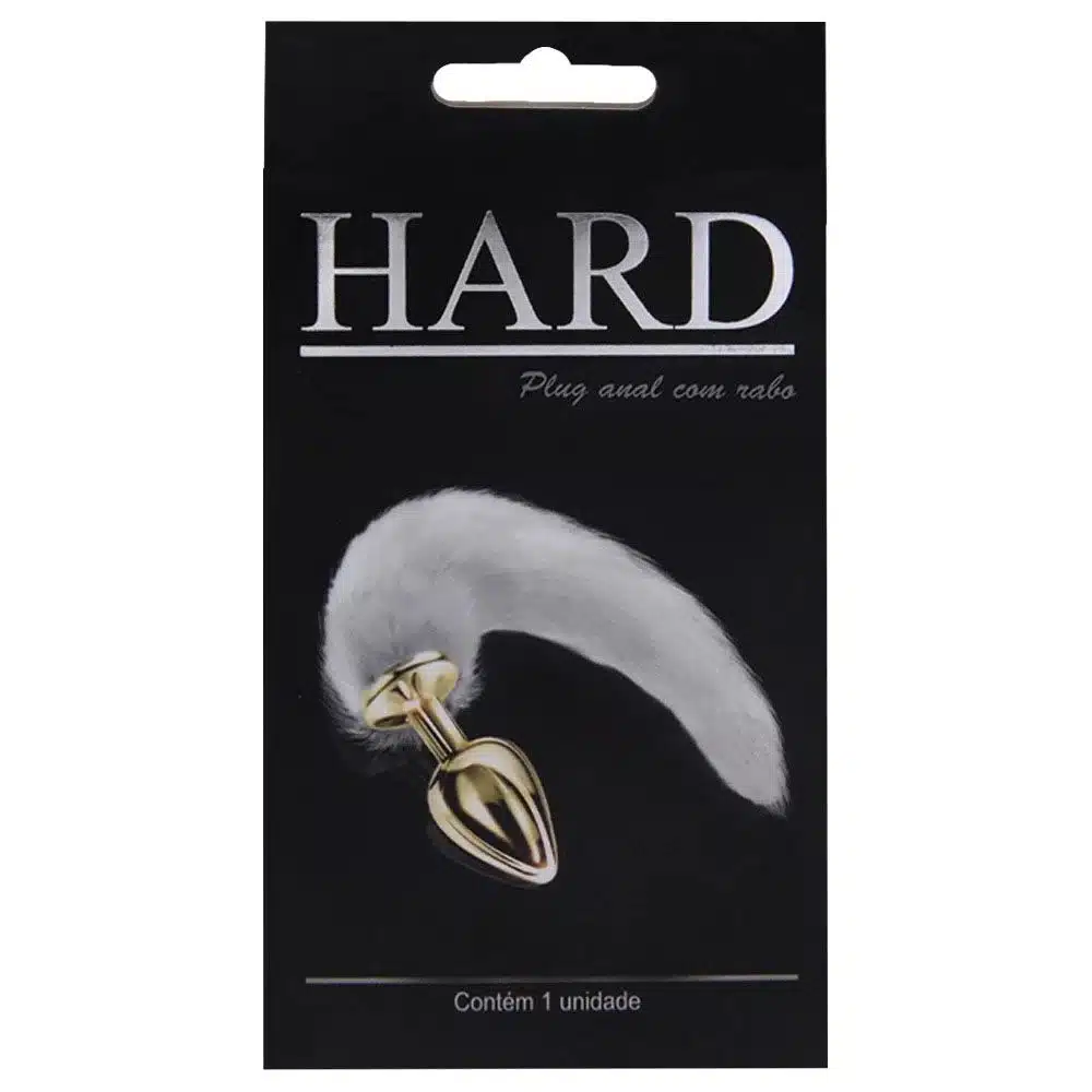 Plug Anal pequeno feito em Metal Azul com Rabo Longo Preto  Hard  Imagem 5