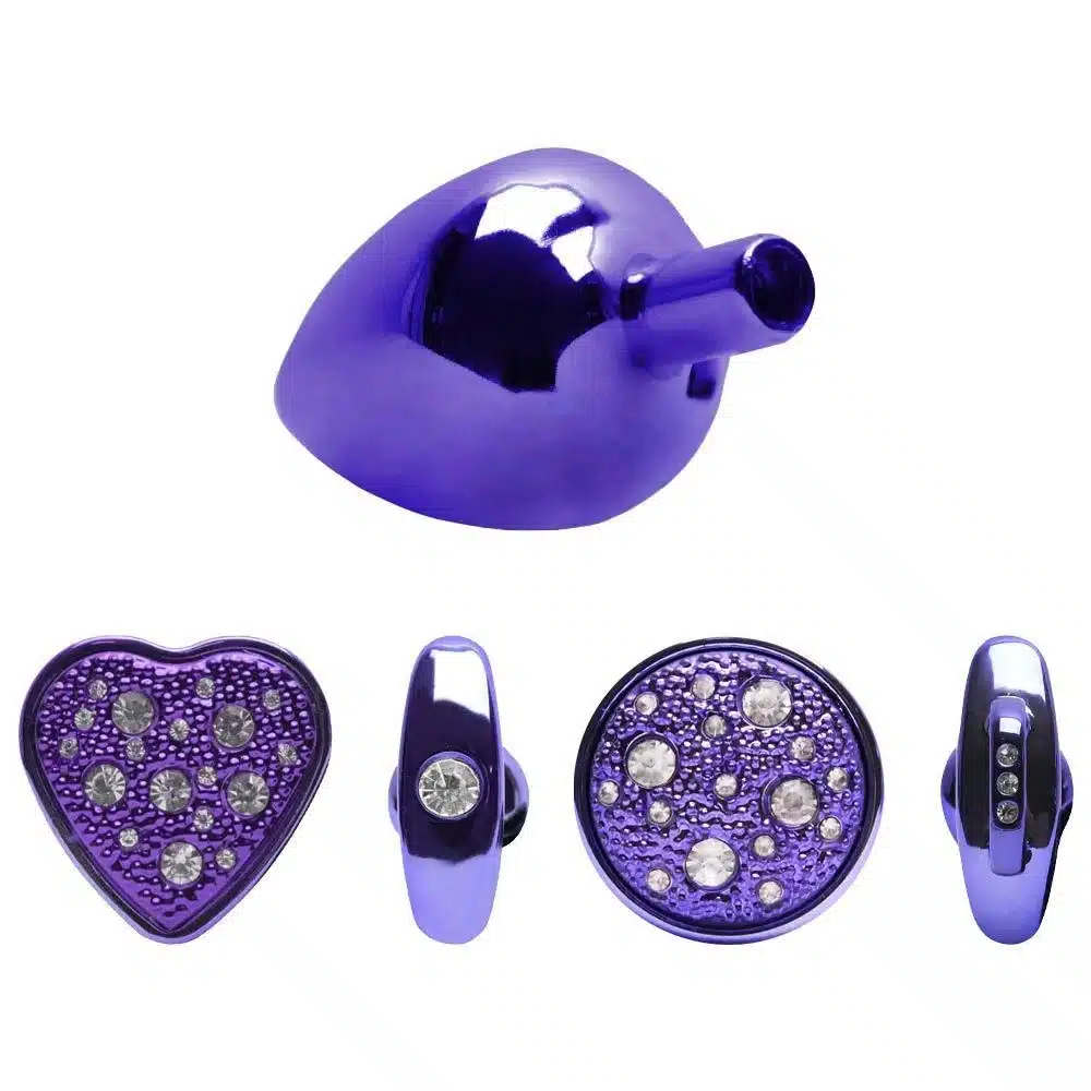 Kit Plug Anal Médio Em Metal Lilás 4x1 – Linha Hard  Imagem 5