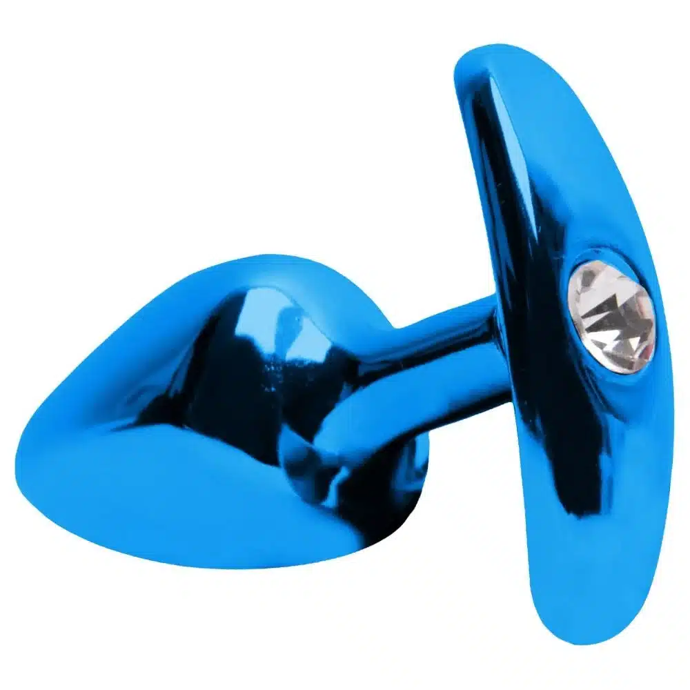 Kit Plug Anal Médio Em Metal Azul 4x1 – Linha Hard  Imagem 2