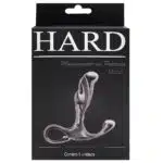 Massageador de próstata em metal com formato ergonômico e alça de segurança - 6,5 x 1,9 cm | cor: dourado - Hard - Imagem 5