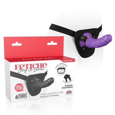 Cinta Ajustável com Pênis - Strap On Series - 14x4cm | Cor: Roxo 3 15135257441 ls224