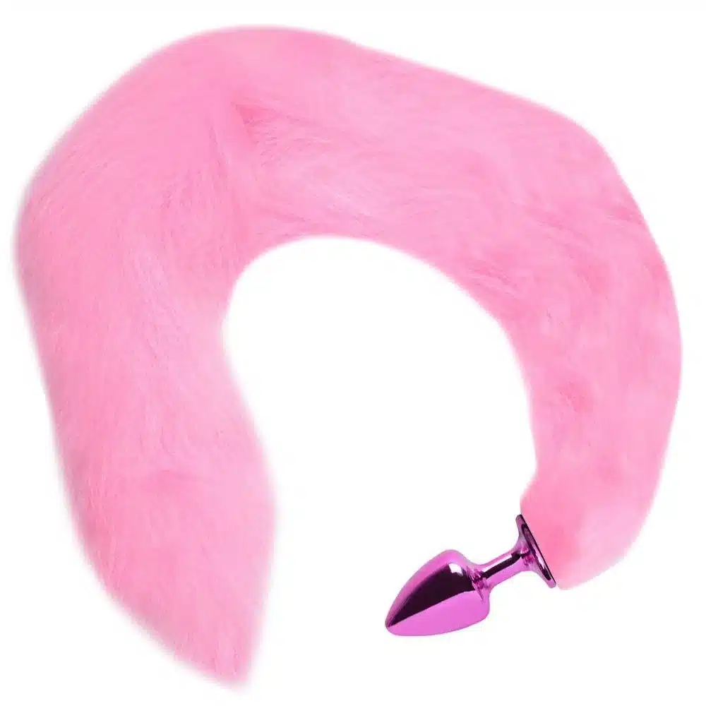 Plug Anal Com Rabo Grande Rosa  Linha Hard  Imagem 3