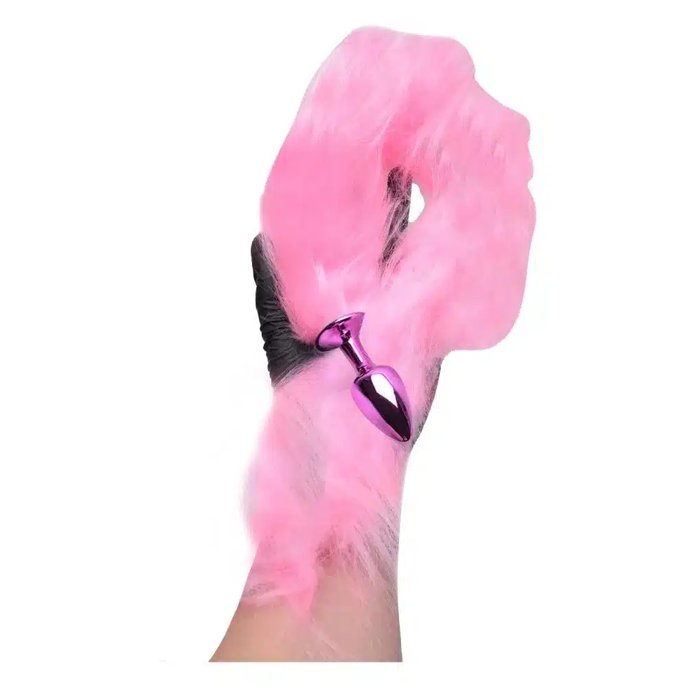 Plug Anal Com Rabo Grande Rosa  Linha Hard  Imagem 4