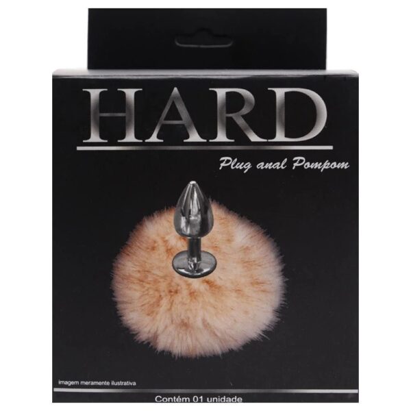 Plug De Metal Cromado Com Rabo Pompom Claro – Hard - Image 8