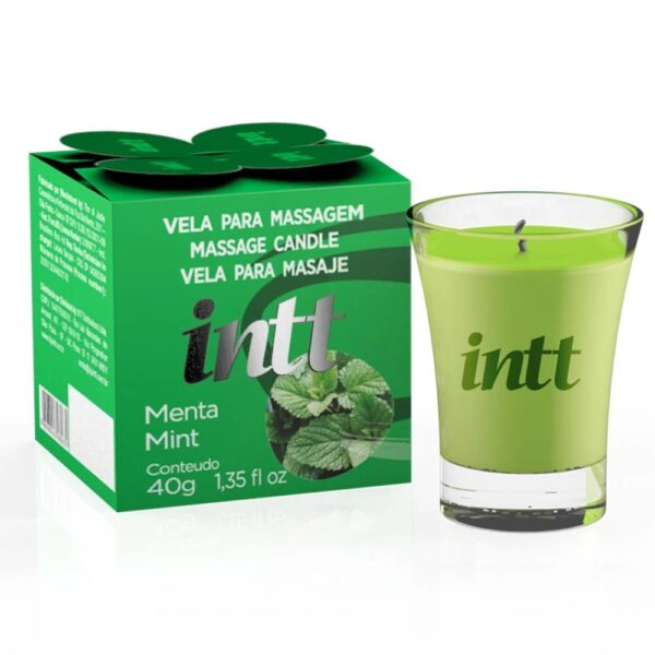 Vela para massagem beijável | sabor: Menta - intt