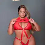 Body vermelho Plus size proibidão – Lingerie garota veneno