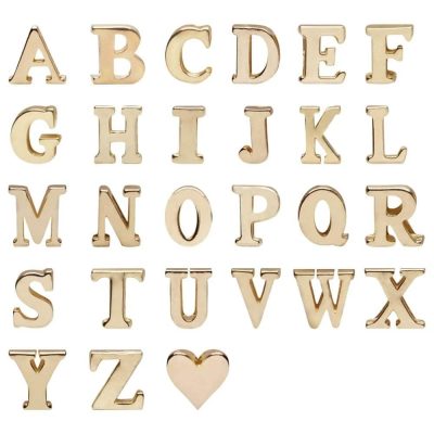 Letras em metal para a calcinha personalizável