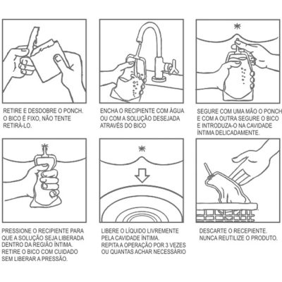 Ducha anal Higienizador íntimo descartável - Chuka fácil In M Sex Clean 7 15156911611 in0182 02 2