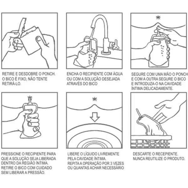 Ducha anal Higienizador íntimo descartável - Chuka fácil In M Sex Clean - Imagem 3