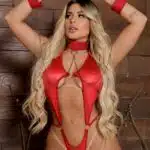 Conjunto vermelho sabor do pecado - Garota veneno