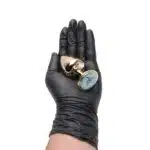 Plug M anal dourado signos em metal com pedra hard - Imagem 16