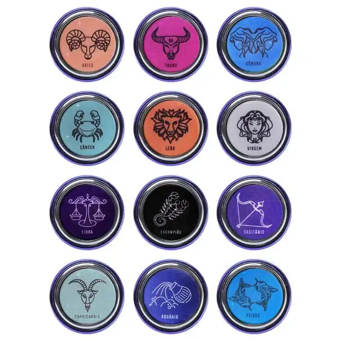 Plug anal M em metal linha signos hard  Lilás  Imagem 2