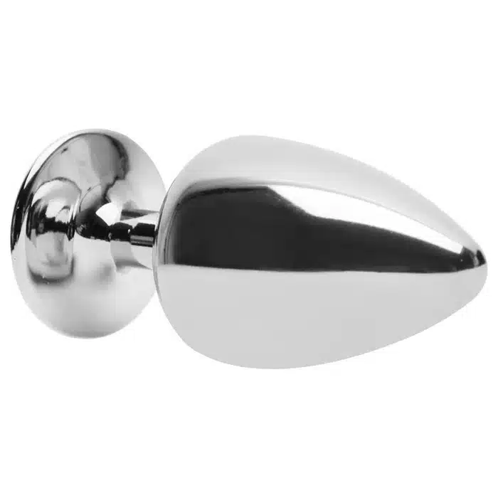 Plug M anal cromado signos em metal com pedra hard  Imagem 7