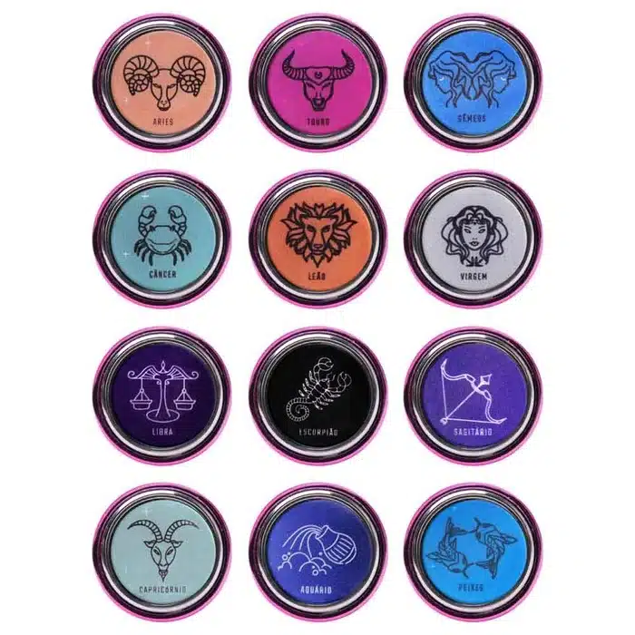 Plug anal M Rosa linha de metal signos hard  Imagem 2