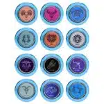 Plug g anal azul signos em metal com pedra hard - Imagem 5