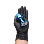 Plug g anal azul signos em metal com pedra hard - Imagem 6