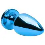 Plug g anal azul signos em metal com pedra hard - Imagem 3