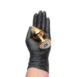Plug anal de metal Dourado tamanho G linha signos hard - Imagem 6