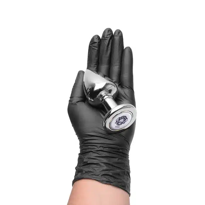 Plug anal de metal cromado tamanho G linha signos hard  Imagem 6
