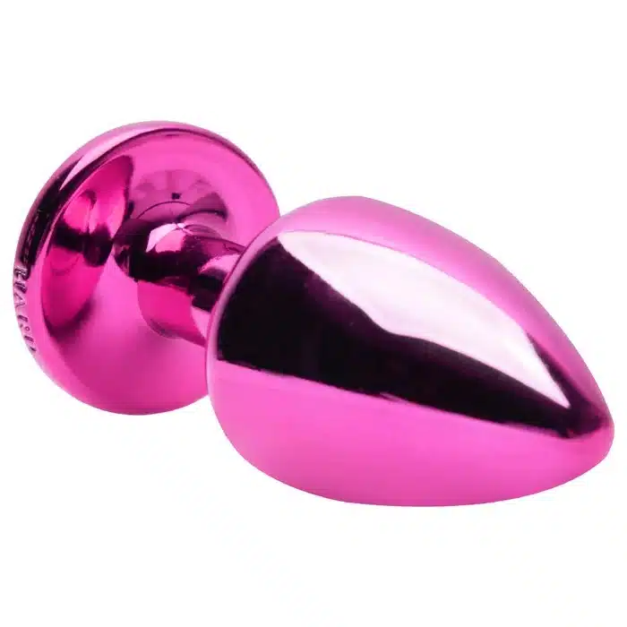 Plug anal de metal tamanho G rosa linha signos hard  Imagem 3