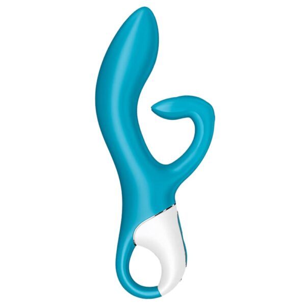 Satisfyer embrace me Azul - Vibrador estimulador de clitóris e ponto g com motor duplo, 12 modos de vibrações potentes - Image 2