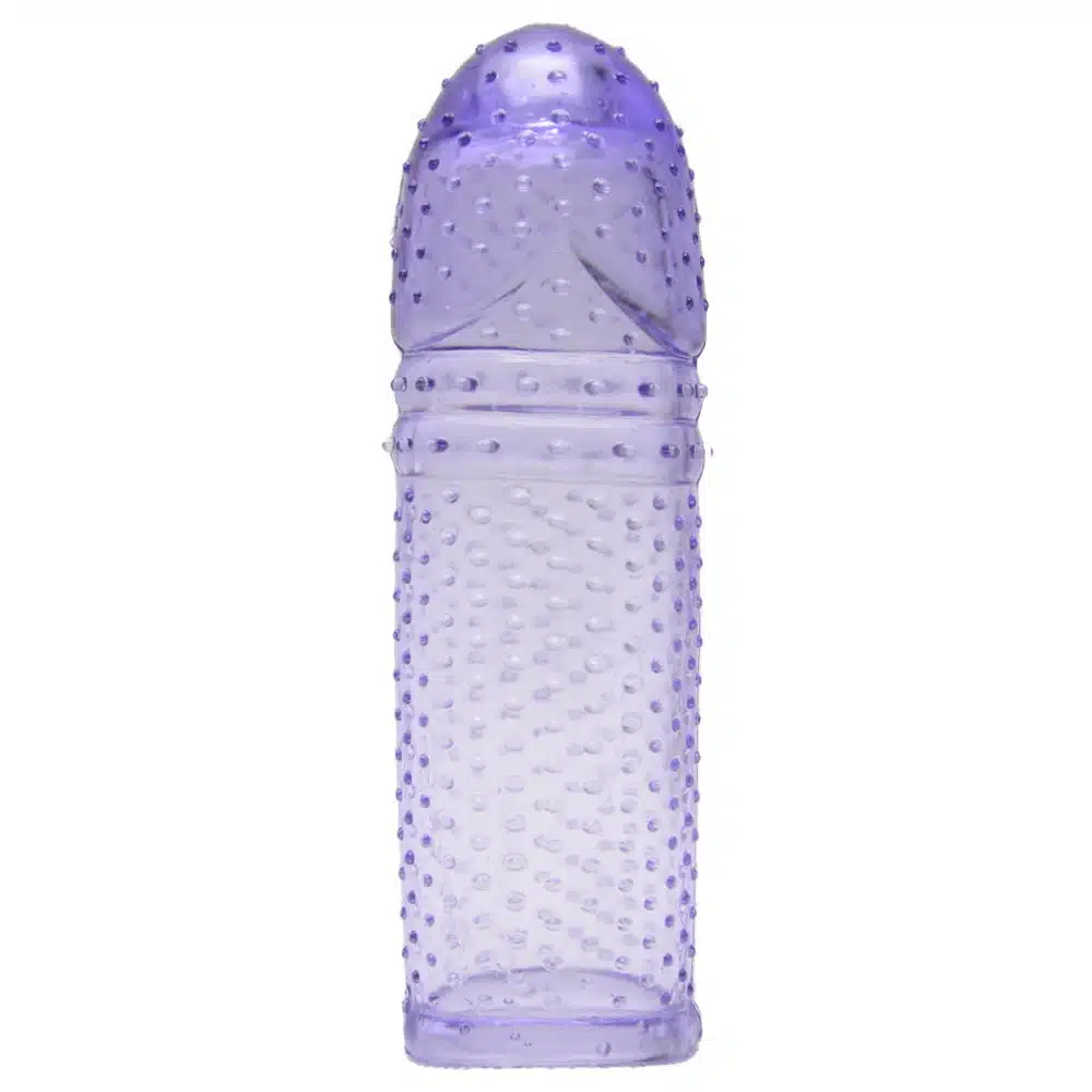 Capa Peniana Expansora Texturizada com Nódulos Massageadores Lilás 14cm – La Pimienta  Imagem 2