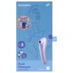 Sugador 2 em 1 recarregável com 11 intensidades de sucção e vibração - satisfyer dual pleasure - Imagem 7