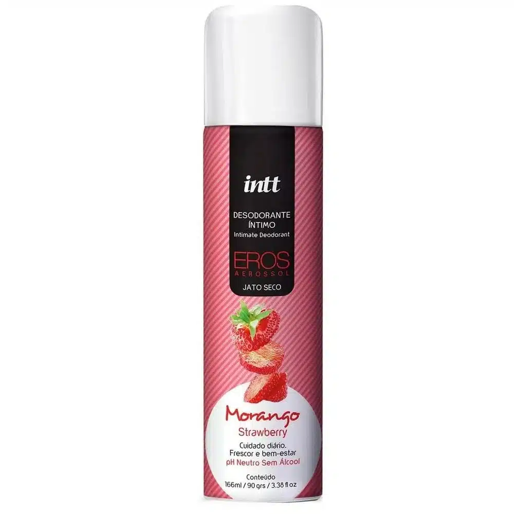 Desodorante íntimo feminino de Morango  intt Eros 166 ml