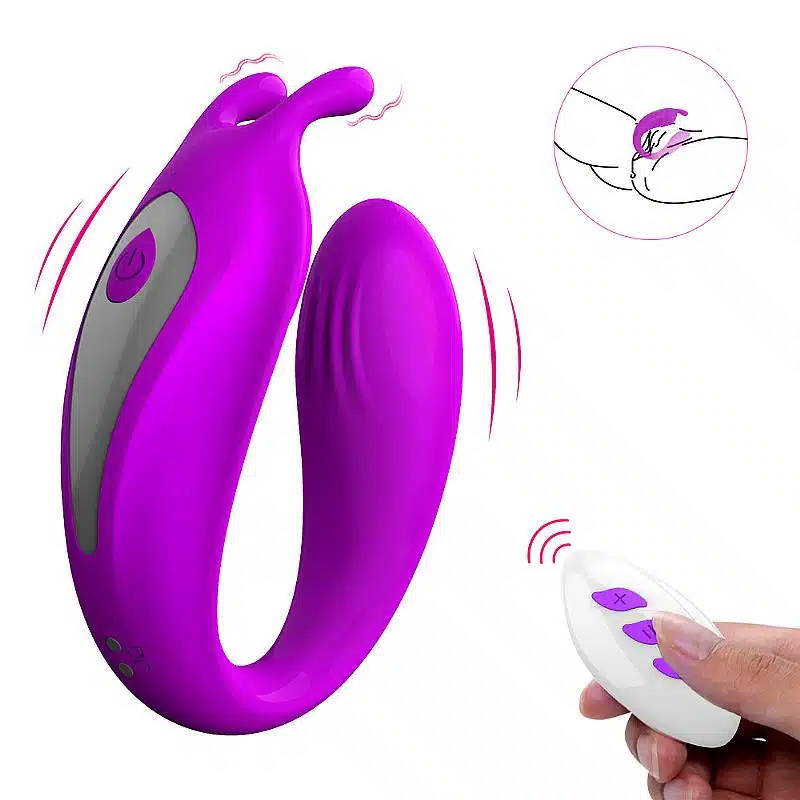 Vibrador de casal com controle remoto mody 12 vibrações - Imagem 3