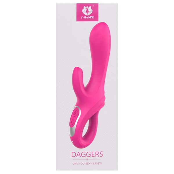 S-hande Daggers Vibrador de Ponto G e Clitóris com 9 Modos de Vibração - Roxo - Image 10