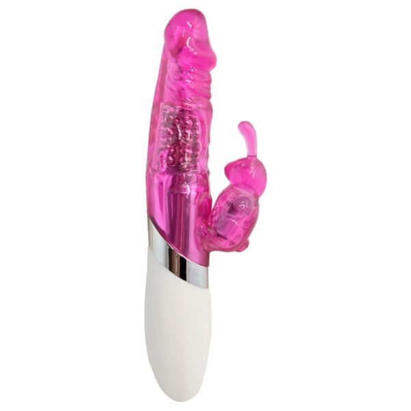 iGox - Vibrador Jack Rabbit Rotativo USB em Jelly Roxo - Image 3