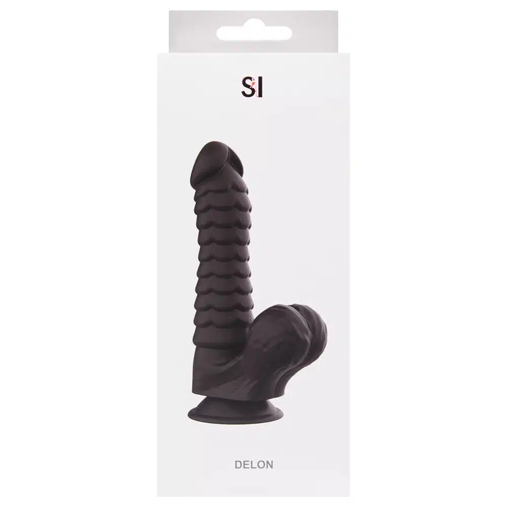 Pênis Realístico preto com 20x4cm Delon A  Imagem 8