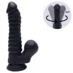 Pênis Realístico preto com 20x4cm Delon A - Imagem 2