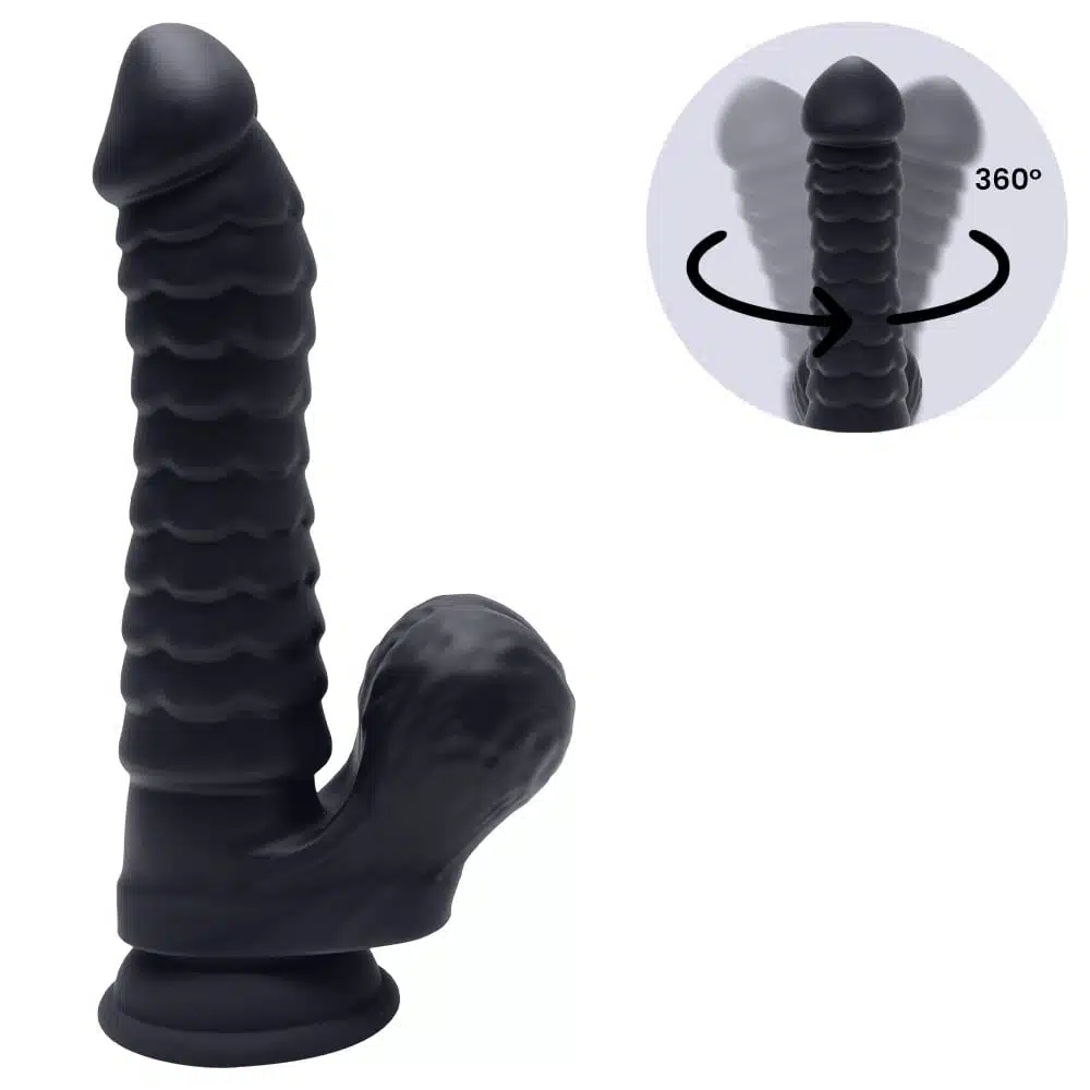 Pênis Realístico preto com 20x4cm Delon A  Imagem 2