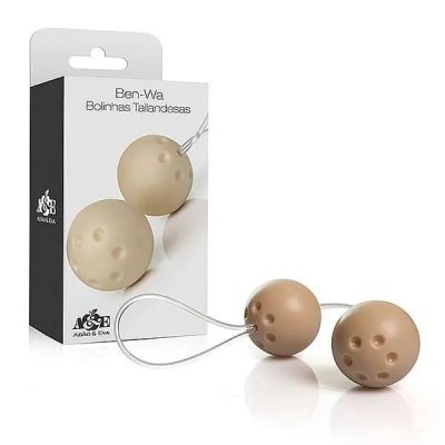 Ben-wa Conjunto 2 bolas pompoar Marfim - Adao e Eva
