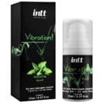 Vibrador líquido vibração menta intt - Gel excitante unissex que vibra, pulsa e esquenta