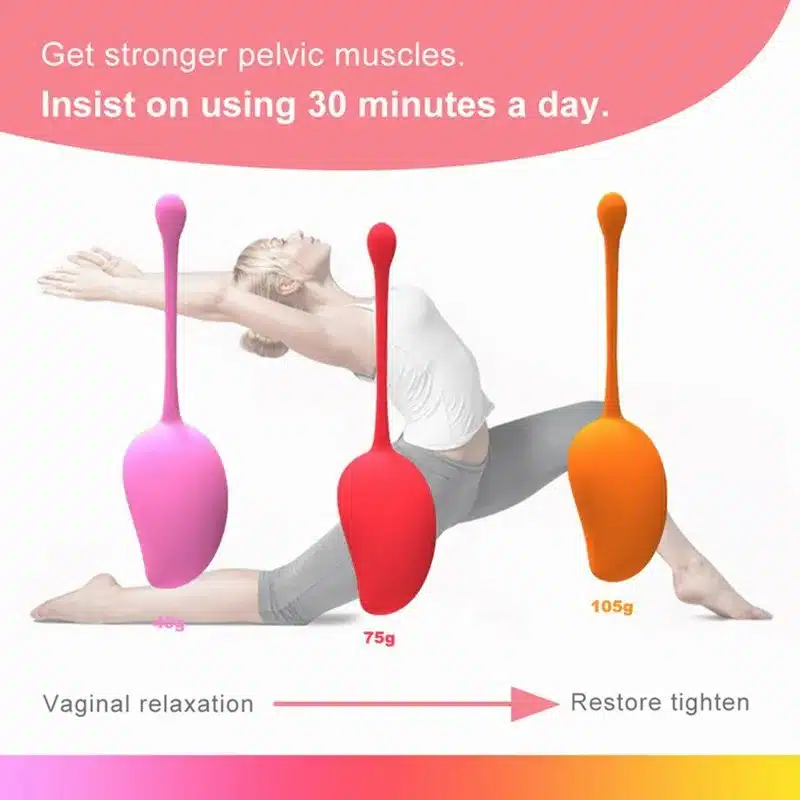 Kit De Pompoarismo Kegel Ball Set Mango 3 – Adão E Eva  Imagem 5