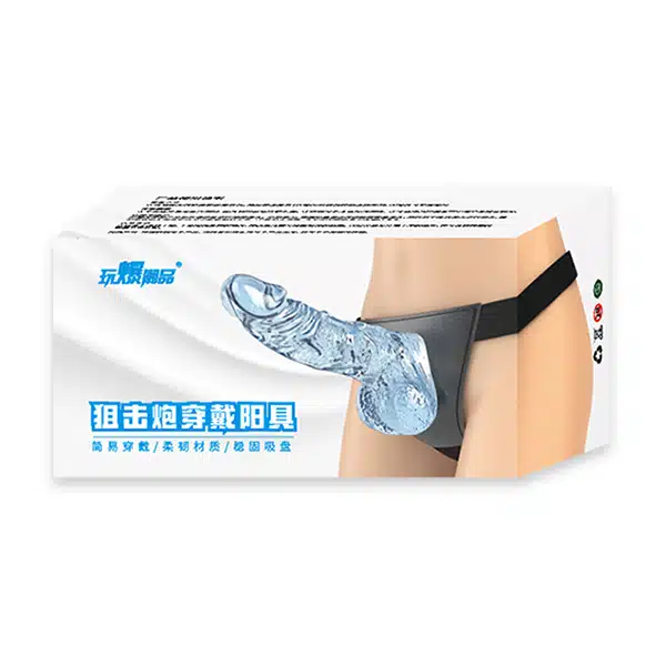 Strap On com Pênis Realístico Azul e Flexível - Cinta peniana com 15cm - Image 2