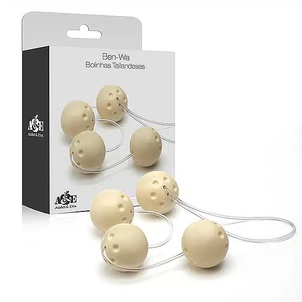 Conjunto Pompoarismo 4 Bolas Ben Wa - Marfim