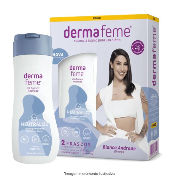 Kit Sabonete Líquido Íntimo Dermafeme Neutralizz com 2 Unidades De 200ml