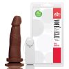 Pênis com vibro controle remoto e ventosa 16x4 cm na cor Marrom