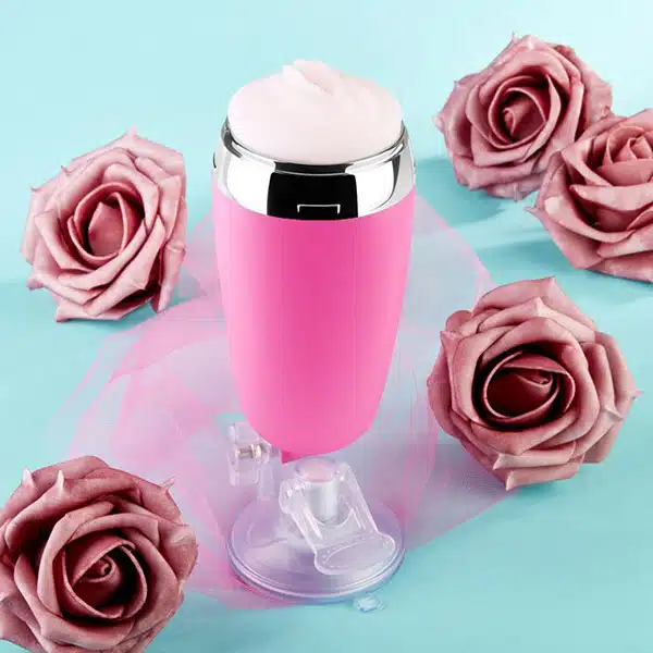 Wanle sunday - Masturbador masculino no formato de vagina com texturas internas e ventosa - 19 x 6 cm