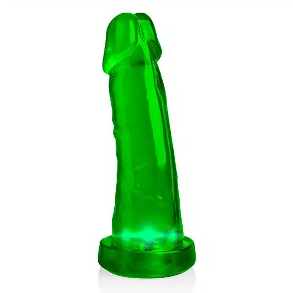 Pênis Realístico Verde com LED  16X4cm  Imagem 2