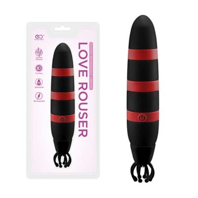 Love rouser - Vibrador clássico recarregável com tentáculos em silicone