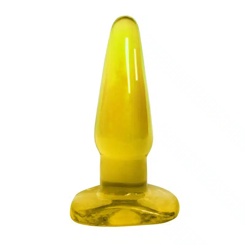 Plug Anal Translúcido em Gel – Amarelo  Imagem 3