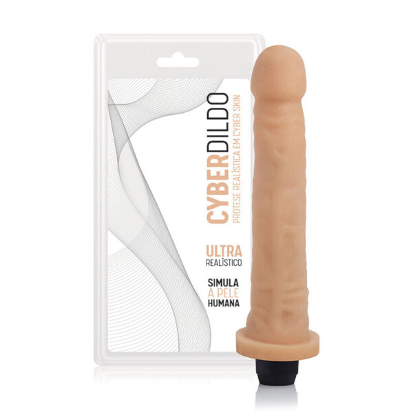 Pênis em Cyber Skin Colosso 19,5x3,5 cm com Vibrador Prova d´água